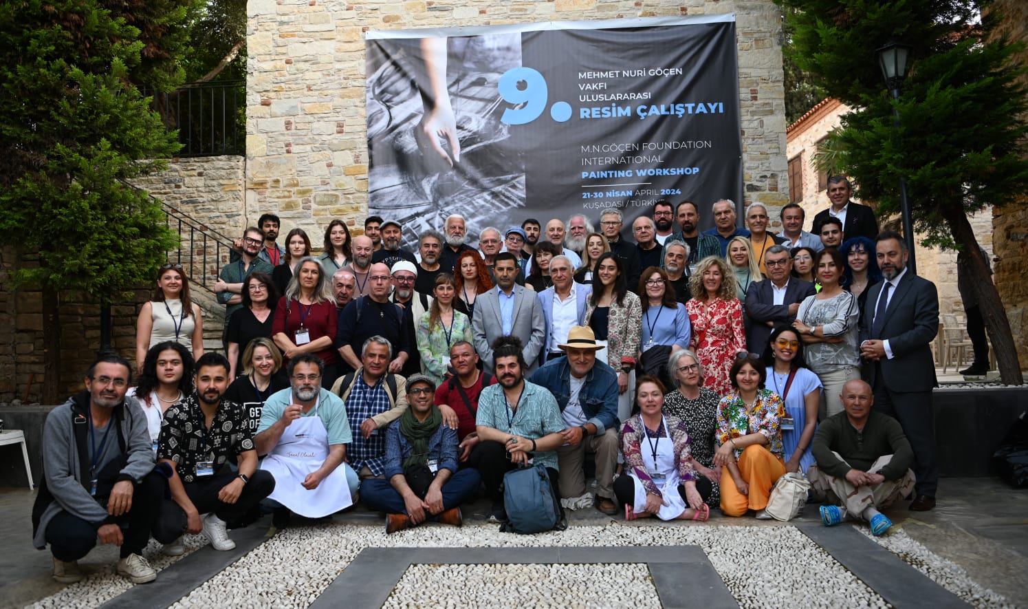 Dünyanın birçok ülkesinden ressamlar Kuşadası’nda buluştu