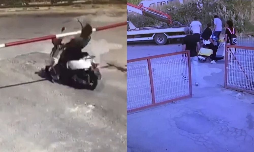 Kuşadası'nda şaşkın şoförden şaşırtan kaza!