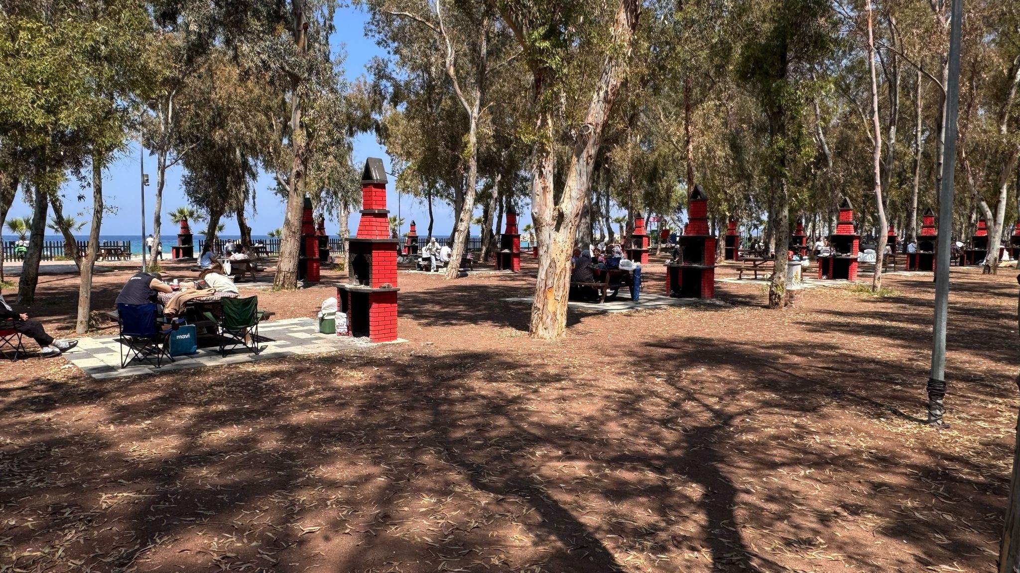 Kuşadası Sevgi Plajı, piknikçilerin yeni buluşma noktası oldu