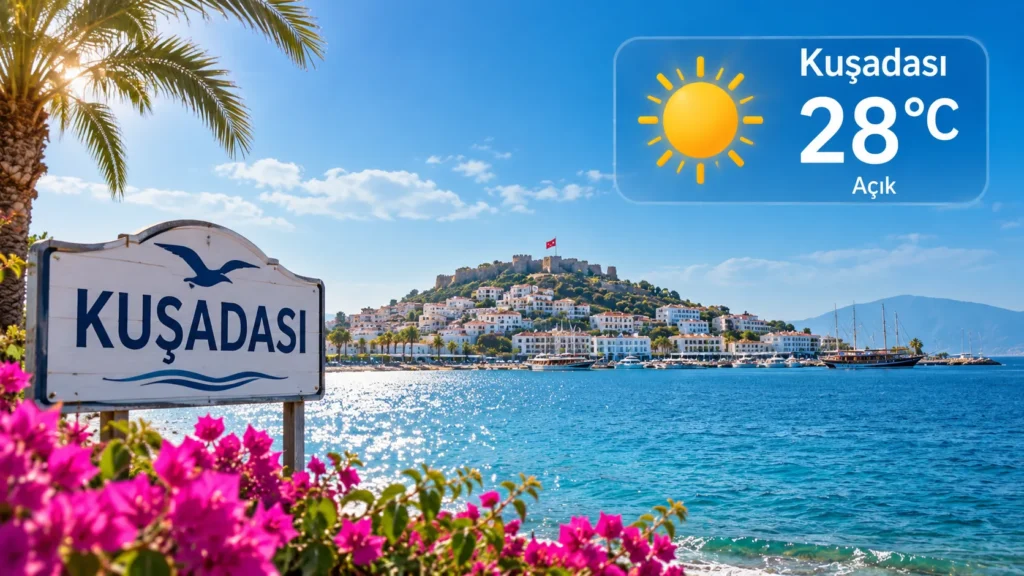 Kuşadası Hava Durumu Nasıl Olacak? Meteoroloji’den Kuşadası İçin 5 Günlük Sıcaklık ve Nem Uyarısı!
