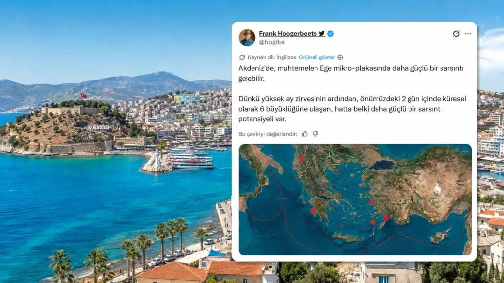 Kuşadası’ndaki depremden 2 gün önce 6 büyüklüğünde deprem beklediğini açıklamıştı!